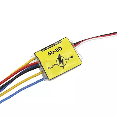 ELECTROCRAZE 6D-BD DUAL CHANNEL 6AMP BRUSHED MOTOR CONTROLLER