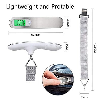 Electronic Balance Portable Hook Weighing Machine Digital Hanging Luggage Pack of 1 Electronic Balance Portable Hook Weighing Machine Digital Hanging Luggage Pack of 1