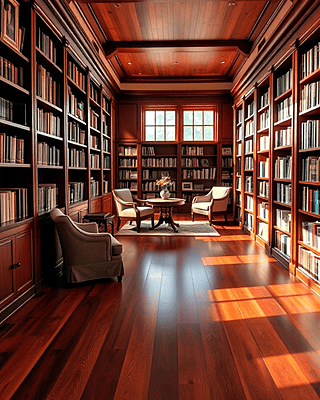 Elegant Home Library