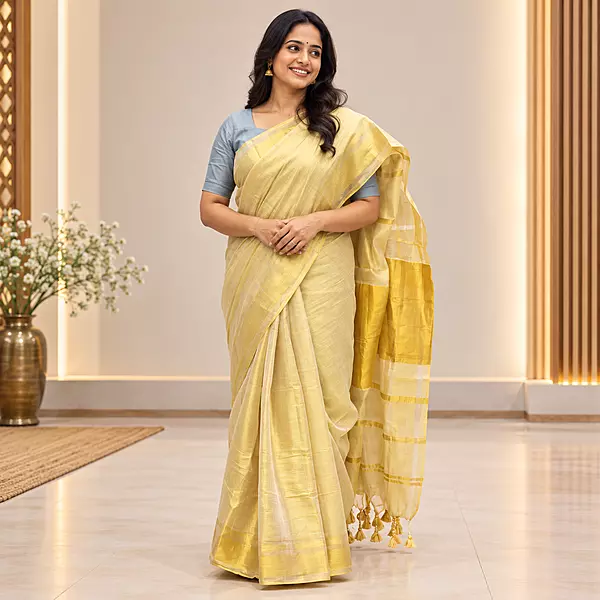26i MALLCotton Tissue Saree