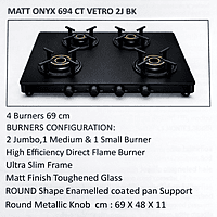 Stove Elica EL CT GT 4B 69 0469 Vetro Onyx MI 1T J2M1S1 BB Matt Stove Elica EL CT GT 4B 69 0469 Vetro Onyx MI 1T J2M1S1 BB Matt
