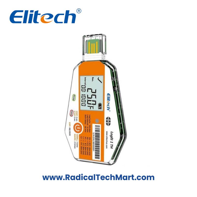Elitech LogEt 1TH Single-use USB Temperature and Humidity Data Logger