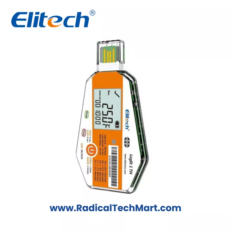 Elitech LogEt 1TH Single-use USB Temperature and Humidity Data Logger