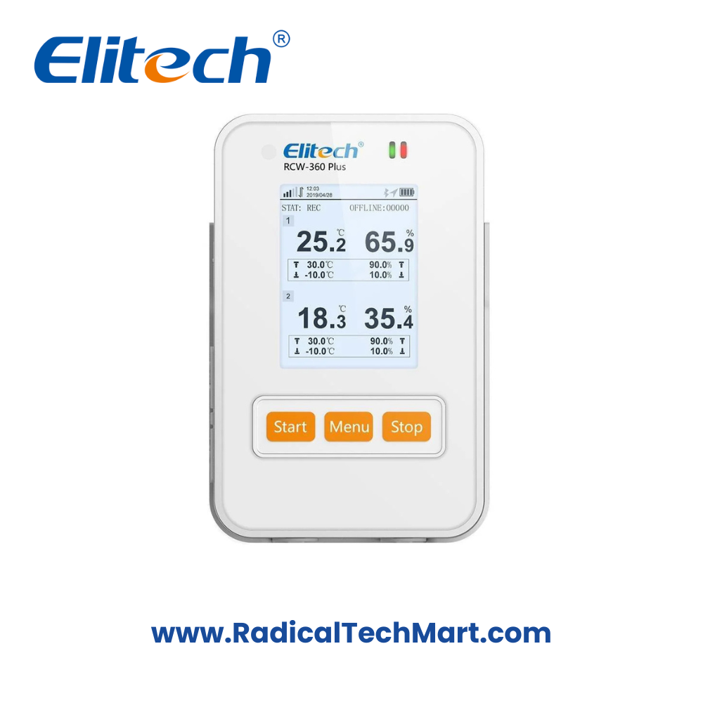 Elitech RCW-360 Plus 4G WiFi Temperature Data Logger with External Sensor