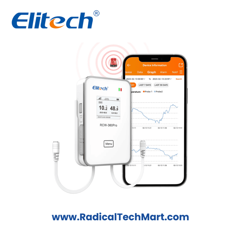 Elitech RCW-360Pro DC 4G Wireless IoT Temperature & Humidity Data Logger