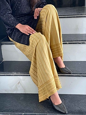 Embroidered Rayon Mastani - Beige