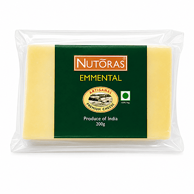 Nutoras Cheese Emmental Block 200G Nutoras Cheese Emmental Block 200G