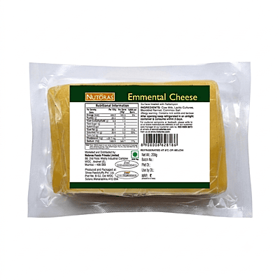 Nutoras Cheese Emmental Block 200G Nutoras Cheese Emmental Block 200G