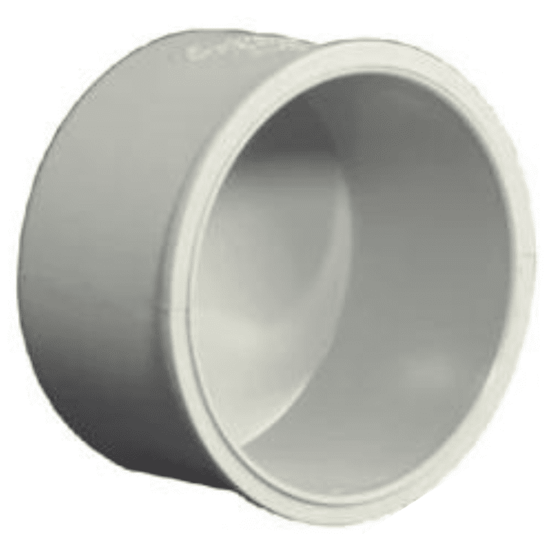 End Cap Plain, 40 mm, 1-1/4" Inch, HW, Agriculture PVC Fittings