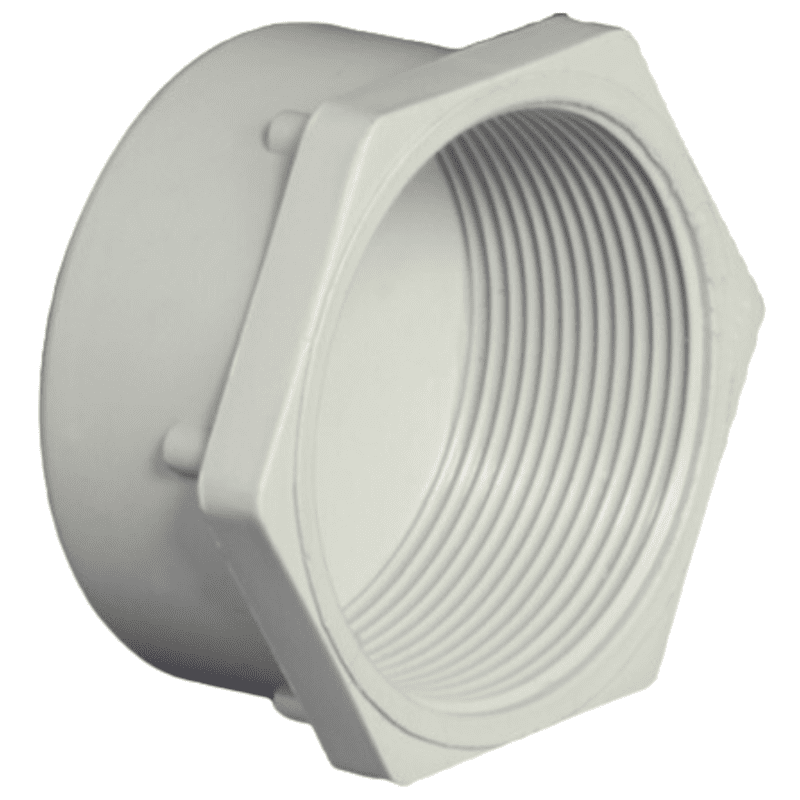 End Cap, 110 mm, 4" Inch, Threaded, Agriculture PVC Fittings