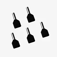 1.5 sq.mm Twin Insulated Ferrule (BLACK) Pack of 10