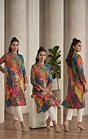The Celestial Flame Kurti