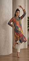The Celestial Flame Kurti
