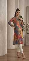 The Celestial Flame Kurti