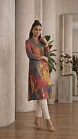 The Celestial Flame Kurti
