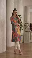 The Celestial Flame Kurti