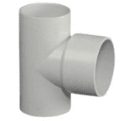 Enlarging Tee 6KG, 63*75 mm, 2"*2-1/2" Inch, Agriculture PVC Fittings