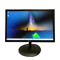 Enter 19 Inch LED Monitor (E-M0-A01) – 48.26 cm Display | HD Resolution | Slim Design | Black | Home & Office Monitor