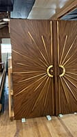 Stunning HDHMR Profile Double Door with Gold Sunburst Deco Paint