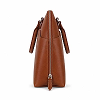 The Envoy Slim Leather Laptop Briefcase – Cognac Tan