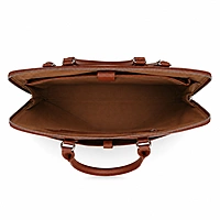 The Envoy Slim Leather Laptop Briefcase – Cognac Tan