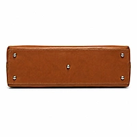 The Envoy Slim Leather Laptop Briefcase – Cognac Tan