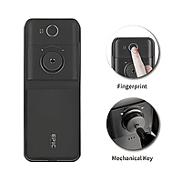 Epic ES - FF731G Digital Door Locks with Pin Number, Entry Option, Rfid Card, Fingerprint (Outer / Inner Body), Mechanical Key, Smart App