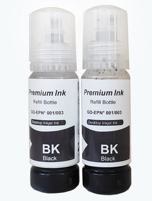 001 / 003 Refill Ink for EPSON Ink Tank Printer (2 x Black Ink of 70 ML Dye Ink Each ) 001 / 003 Refill Ink for EPSON Ink Tank Printer (2 x Black Ink of 70 ML Dye Ink Each )