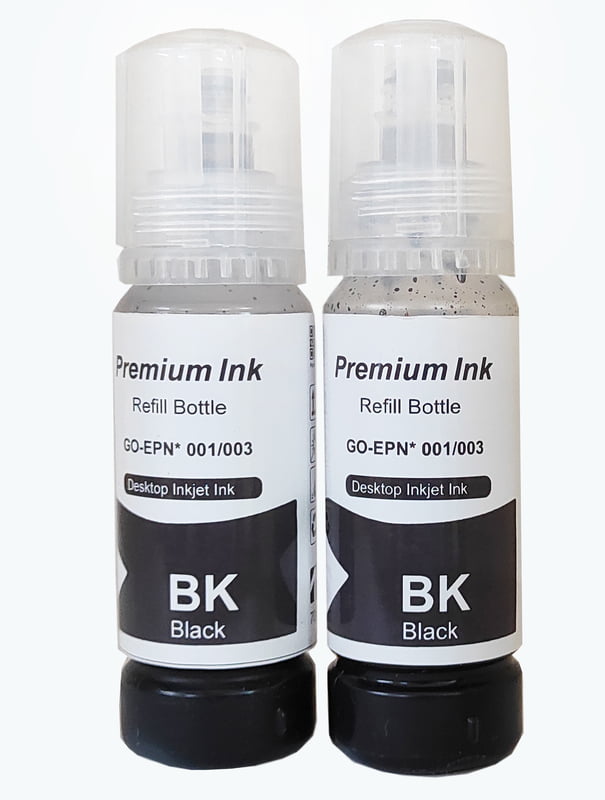 001 / 003 Refill Ink for EPSON Ink Tank Printer (2 x Black Ink of 70 ML Dye Ink Each ) 001 / 003 Refill Ink for EPSON Ink Tank Printer (2 x Black Ink of 70 ML Dye Ink Each )