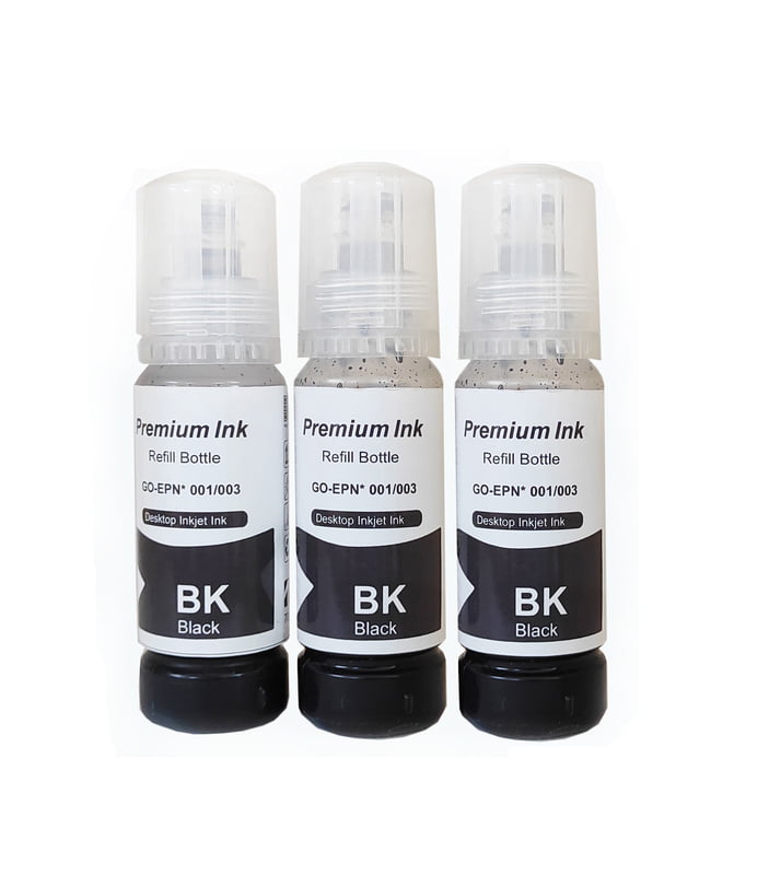 001 / 003 Refill Ink for EPSON Ink Tank Printer (3 x Black Ink of 70 ML Dye Ink Each ) 001 / 003 Refill Ink for EPSON Ink Tank Printer (3 x Black Ink of 70 ML Dye Ink Each )
