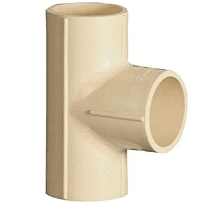 Equal Tee SCH80, 65mm, 2-1/2(Inch), Life Line C-PVC Hot and Cold Water System 