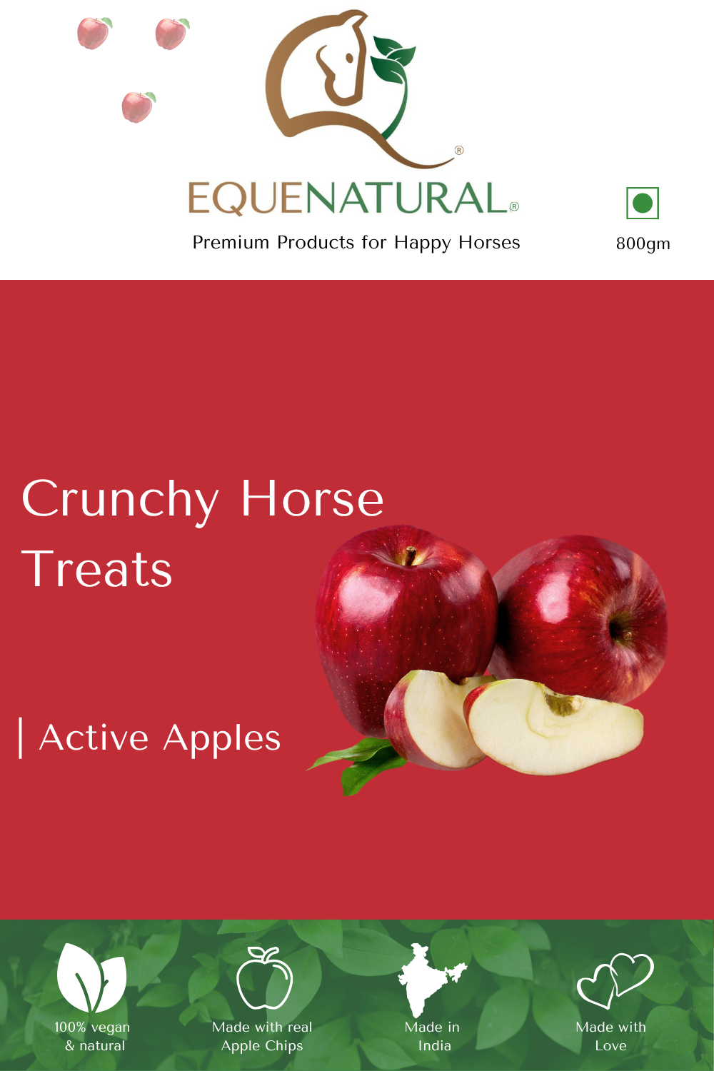 Equenatural Crunchy Horse Treats - Active Apples