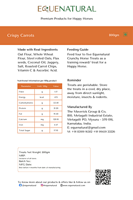 Equenatural Crunchy Horse Treats - Crispy Carrots