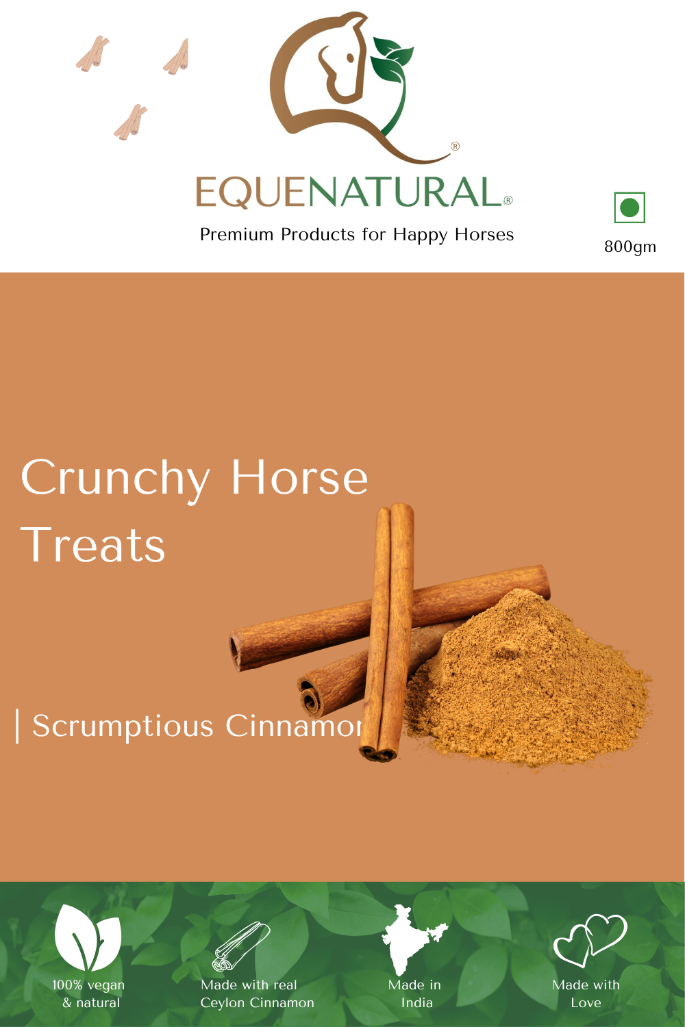 Equenatural Crunchy Horse Treats - Scrumptious Cinnamon