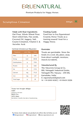 Equenatural Crunchy Horse Treats - Scrumptious Cinnamon