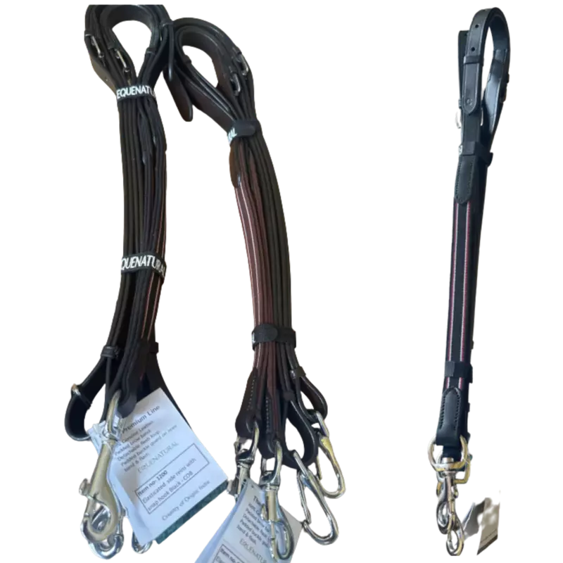 Equenatural Elasticated Side Reins with Snap Hook