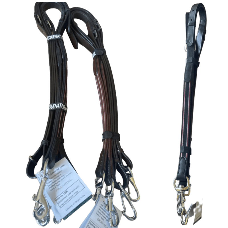 Equenatural Elasticated Side Reins with Snap Hook