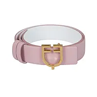 Equestro Belt - Double Face Smooth Leather (Pink-White)