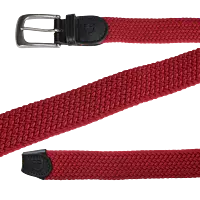 Equestro - Belt Elasticized Cross Pattern (Red)