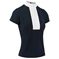 Equitheme Competition Doha Polo - Short sleeves-Navy/XS