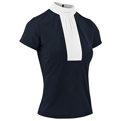 Equitheme Competition Doha Polo - Short sleeves-Navy/XS