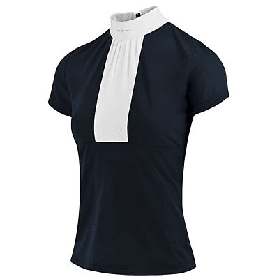 Equitheme Competition Doha Polo - Short sleeves-Navy/XS