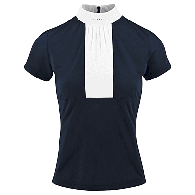 Equitheme Competition Doha Polo - Short sleeves-Navy/XS
