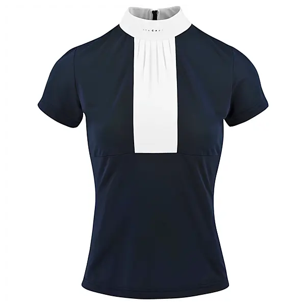 Equitheme Competition Doha Polo - Short sleeves-Navy/XS