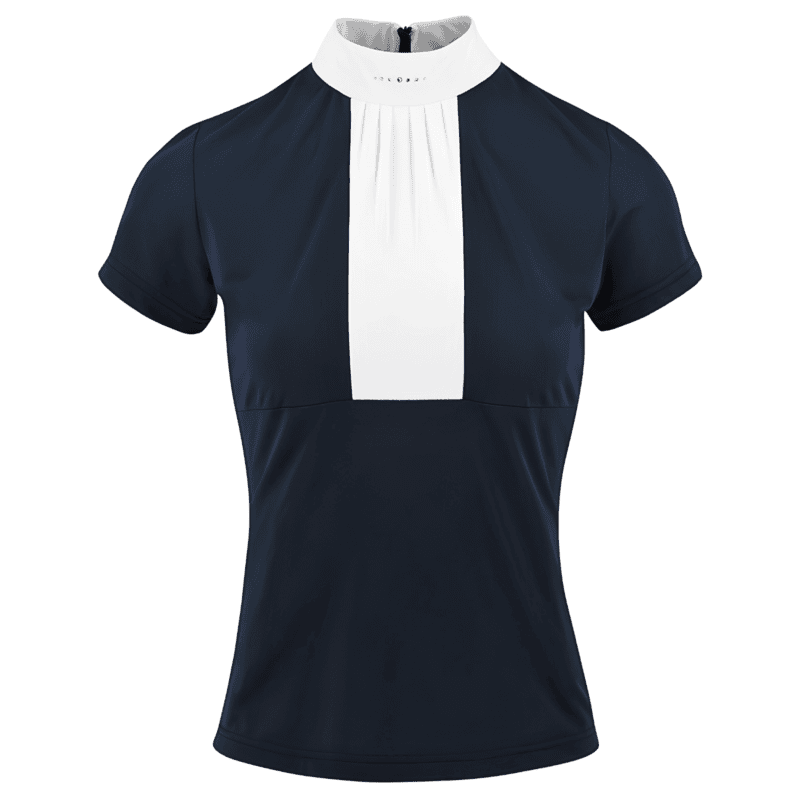 Equitheme Competition Doha Polo - Short sleeves-Navy/XS
