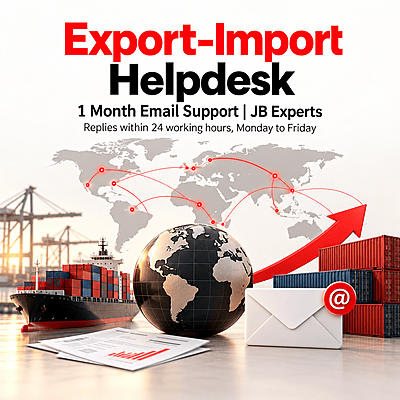 Export-Import Helpdesk — 1 Month Email Support | JB Experts