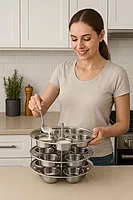 Express Stainless Steel Multipurpose Muffin & Cupcake Moulds