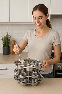 Express Stainless Steel Multipurpose Muffin & Cupcake Moulds