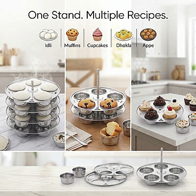 Express Stainless Steel Multipurpose Muffin & Cupcake Moulds