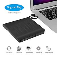 External DVD Drive Case | Popup External Mobile Optical Drive 3.0/ 2.0 for Desktop and Laptop Computers